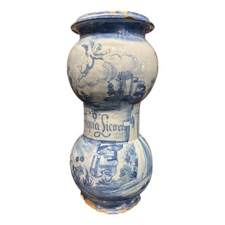 Large Albarello Vase from Albissola For Sale