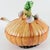 Orange 1960s Este Ceramic Large Majolica Onion Tureen Covered Dish Centerpiece For Sale - Image 8 of 18