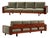 Brazilian Modern Rosewood Sofa in Celadon Mohair by Celina, Brazil, 1960s For Sale
