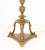 Pair of Modern Brass Tripod Floor Lamps, mid-20th century, each with two light sockets. 64" H x 12.5" W x 11" D....