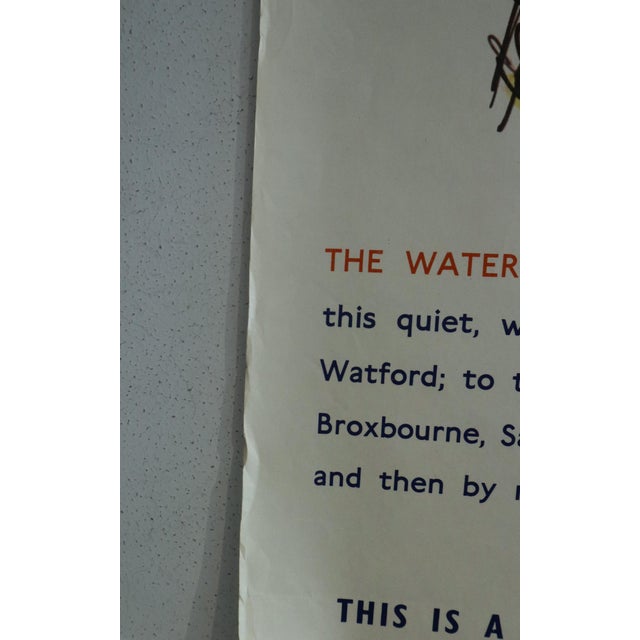 1965 British Poster - London Transport: Waterways - John Finnie For Sale - Image 4 of 5
