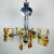 Mid-Century Amber Murano & Chrome Chandelier by Toni Zuccheri for Mazzega, Italy, 1970s For Sale - Image 10 of 15