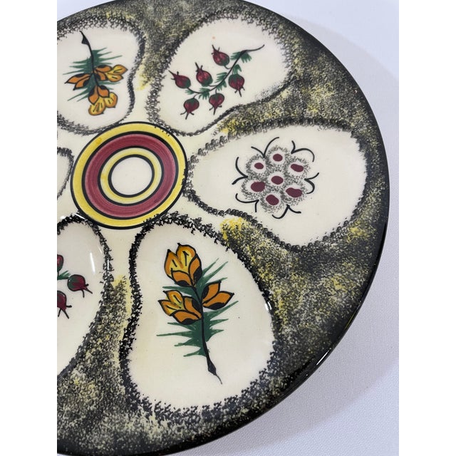 1960s Vintage 1960s French Henriot Quimper Oyster Plate For Sale - Image 5 of 13
