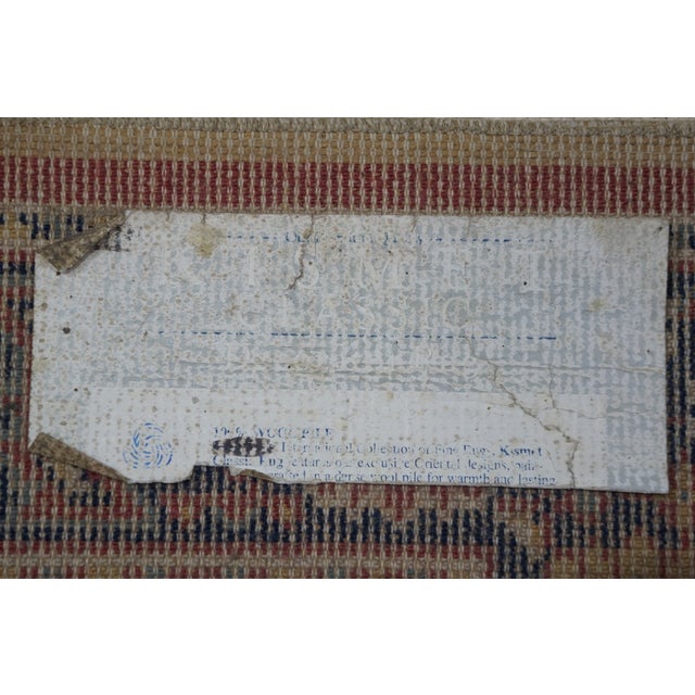 Textile Vintage Kismet 100% Wool Geometric Rug Runner Carpet Mat 26" X 104" For Sale - Image 7 of 13