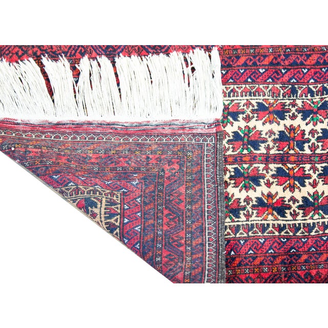 Vintage Persian Baluch Rug For Sale - Image 4 of 15
