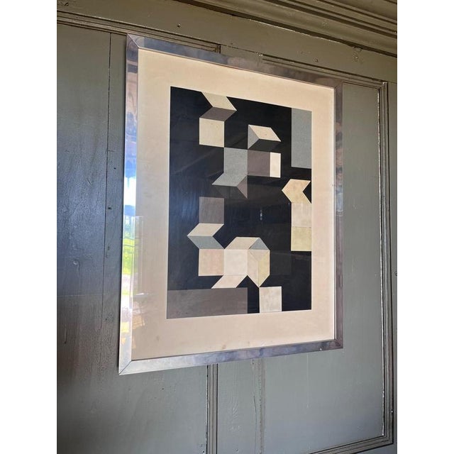 Abstract Geometric Composition, Print, Framed For Sale - Image 3 of 14