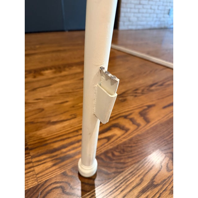 Pair of Brass and White Painted Iron Beds For Sale - Image 11 of 11