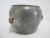 Antique Chinese Pewter Bowl or Pot With Inlaid Gem Flowers & Raised Leaves For Sale - Image 4 of 6