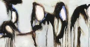 "Pilgrimage" - Large Contemporary Multimedia Abstract Painting by G. Campbell Lyman