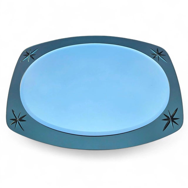 Elevate your space with this authentic mid‑20th century Cristal Arte Venetian mirror, a striking example of Italian...