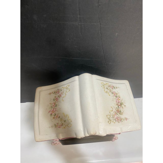 White Antique Ansonia Porcelain Mantel Clock, Late 1800s For Sale - Image 8 of 9