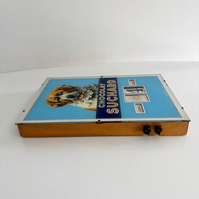Mid-Century Modern 1960’s Swiss Chocolat Suchard Perpetual Wall Calendar For Sale - Image 3 of 10