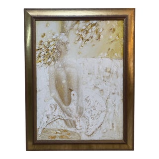 Victor Anufriev Original Painting "Wings of Desire", Certificate For Sale