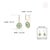 2.12ct Emerald Diamond Drop Earrings With Lever Back Closure in 14k Yellow Gold For Sale - Image 9 of 12