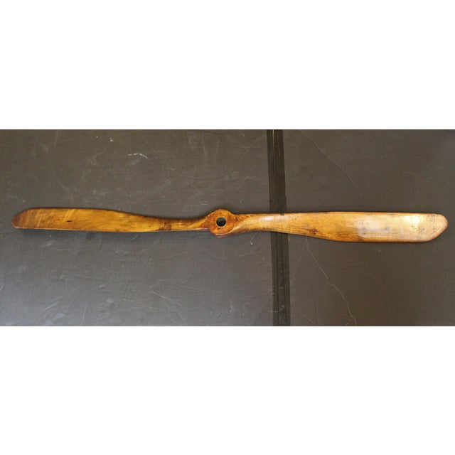 Circa 1920s-1930s Anglo-American Prop Airplane Propeller For Sale - Image 4 of 7