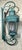 Monumental Coach Style Brass & Bronze Wall Lantern With Verdigris Finish . For Sale - Image 10 of 15