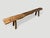 2010s Andrianna Shamaris Teak Wood Log Style Bench For Sale - Image 5 of 6