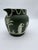 American Antique Olive Green Wedgwood Jasperware Pitcher England, Circa 1891–1908 For Sale - Image 3 of 18
