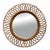Round Rattan and Bamboo Wall Mirror attributed to Franco Albini, 1960s For Sale - Image 10 of 10