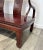 1960s Chinese Solid Rosewood Horseshoe Back Settee 3-Seater Bench Sofa in Traditional Form Dating to the Late 20th Century For Sale - Image 5 of 12