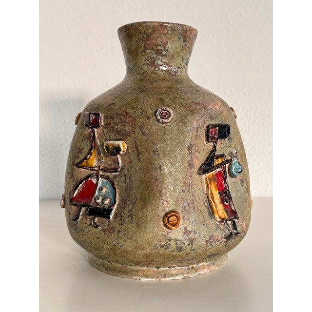 Italian Ceramic Vase by Umberto Zannoni, 1950s For Sale - Image 11 of 15