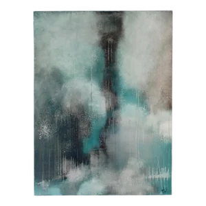 "Monsoon" Contemporary Abstract Mixed-Media Painting by Jakki Jandrell