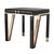 "Stella" Piano Chair With Stainless Steel, Bronze and Woven Leather For Sale - Image 4 of 8