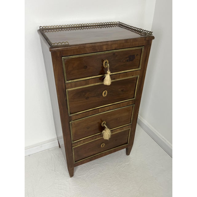 Mid-Century Modern Bar Cabinet with Illuminated Compartments, 1940s For Sale - Image 3 of 9