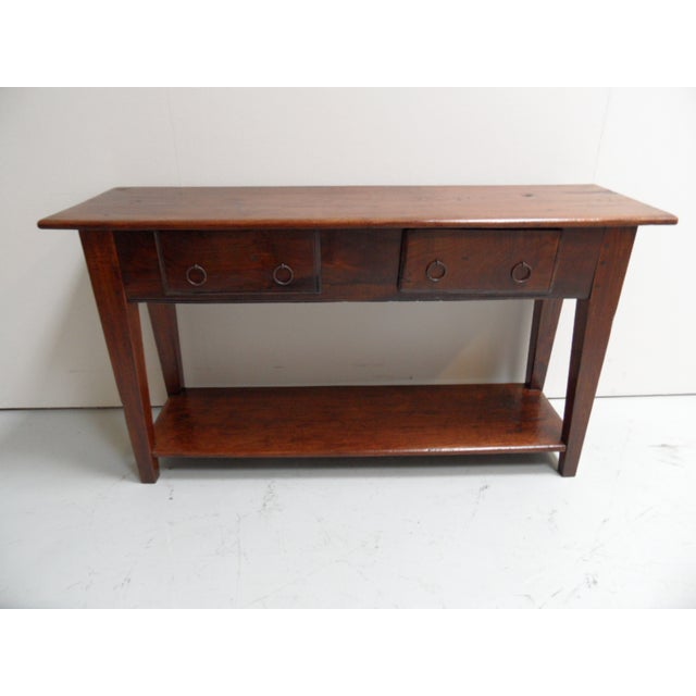 Antique Spanish Sidetable with Two Drawers, 1890s For Sale - Image 12 of 15