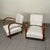 Art Deco Italian Armchairs in Curved Wood, 1930s, Set of 2 For Sale - Image 3 of 15