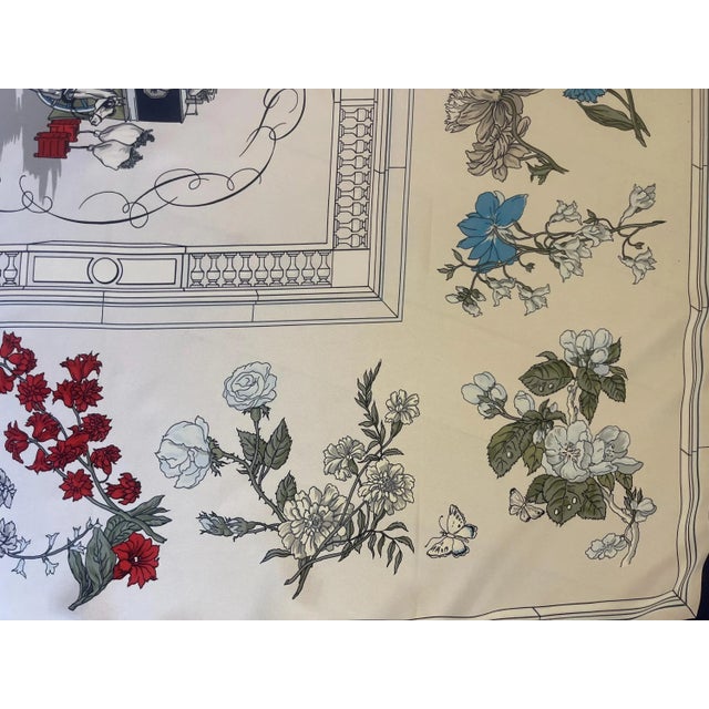 Hermès Scarf “Quai Aux Fleurs” For Sale - Image 9 of 10