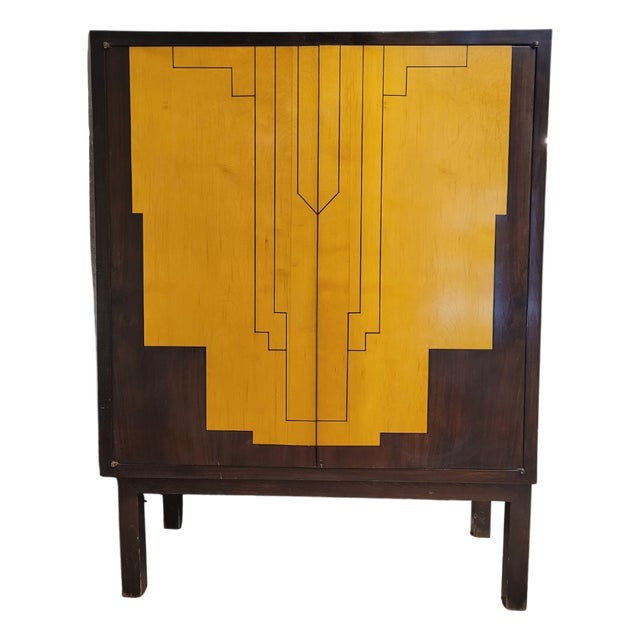 Art Deco Wooden Bar Cabinet, France, 1940s For Sale