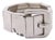Uno De 50 Belt Buckle Bracelet Chunky Sterling Silver Plated Rare Retired For Sale