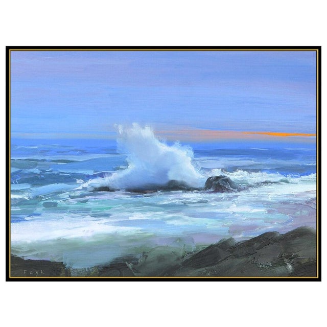 Message us to inquire about custom framing options! (Included for free with every purchase) The artwork here, "Sea Spray",...