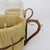 Vintage Jena Glass Tea Cups in Rattan by Schott Mainz, 1960s, Set of 6 For Sale - Image 3 of 8