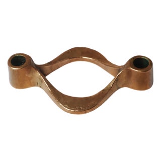 Brutalist Candlestick by Michael Harjes, 1970s For Sale