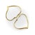 Elsa Peretti & Tiffany & Co. 18k Gold Elsa Peretti for Tiffany & Co. Open Heart Hoop Earrings For Sale - Image 4 of 8