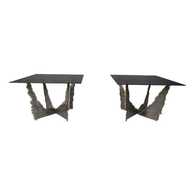 Brutalist Coffee Tables, 1970s, Set of 2 For Sale