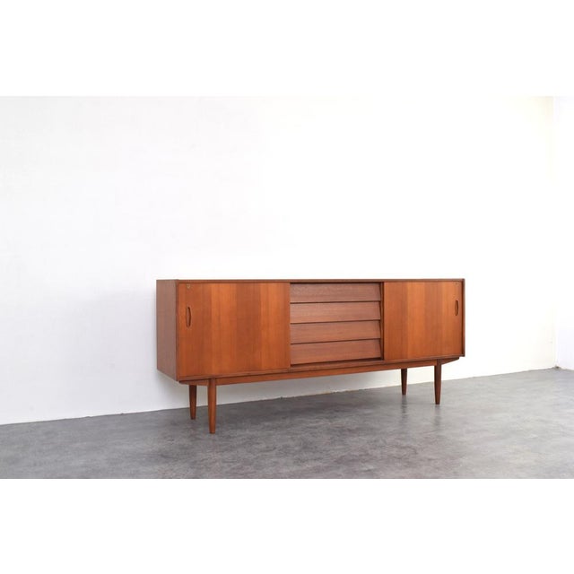 Mid-Century Modern Scandinavian Sideboard in Teak by Nils Jonsson for P.S. Heggen, 1960s. For Sale - Image 9 of 18