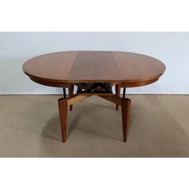 Wood Rise and Fall Table, 1970s For Sale - Image 7 of 18