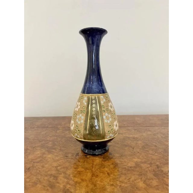 Victorian Doulton Vase, 1880s For Sale - Image 3 of 5
