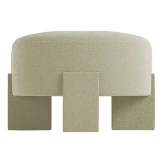 Cassete Puff in Boucle Beige by Alter Ego for Collector For Sale