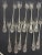 Victorian Antique Victorian Dominick & Haff Sterling Silver Seafood/Cocktail/Oyster Forks- Set of 12 For Sale - Image 3 of 11
