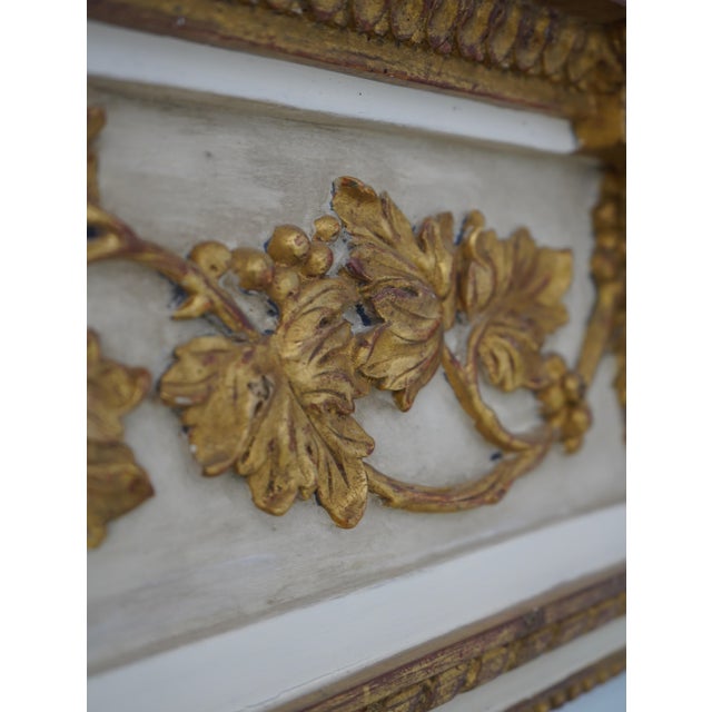 French Louis XVI 19th Century Rams Head Pier Mirror For Sale - Image 9 of 16