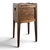 2000 - 2009 Louis XVI Style Walnut Bedside Table with Curtained Door and Openwork Hearts For Sale - Image 5 of 5