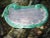 Ceramic 1900 French Majolica Art Nouveau Large Turquoise and Purple Oyster Shaped Dish or Tray For Sale - Image 7 of 11