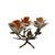 Rose Set of 3 Vintage Capodimonte Porcelain Rose Sculptures & Candle Holder, Italy For Sale - Image 8 of 10