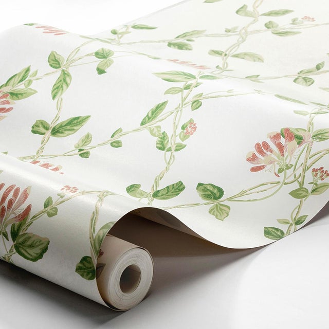 Sweet, fragrant honeysuckle blossoms are artfully arranged in a pleasing trellis pattern that is delightfully pretty. The...