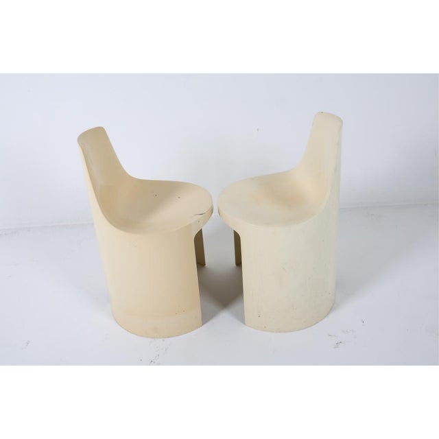 1960's Kay Leroy Ruggles for Directional Industries 'Umbo' Stacking Chairs- A Pair For Sale - Image 4 of 8