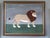 MAJESTIC LION Size: 17.7 x 21.7 inches (including frame) Oil on board A charming contemporary naïve style painting,...
